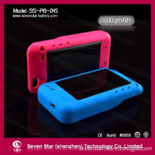 Solar Power Bank with Li-ion Polymer Battery 2400 mAh
